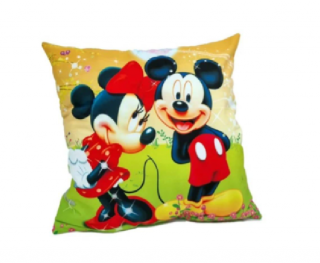 Perna pentru copii, tip Minnie si Mickey, multicolor, 45 cm x 45 cm