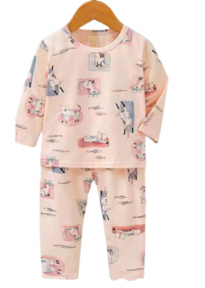 Pijama copii,pentru fetite,Bumbac selectionat 100%,cod 06