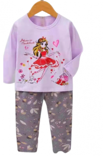 Pijama copii,pentru fetite,Bumbac selectionat 100%,cod 07