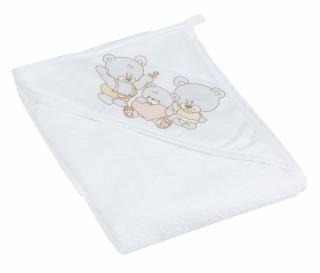 PROSOP BAIE CU GLUGA URSULETUL TEDDY ALB 80x80CM