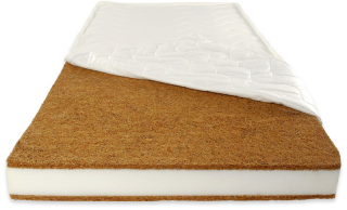 Saltea Komfort cocos-burete-cocos, husa detasabila, 120 x 60 x 8 cm, Beberoyal