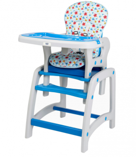 Scaun de masa Juju EatPlay, Albastru