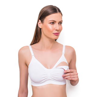 Sutien alaptat mame, alb Babyono cupa C 75-80 CM - 506 08