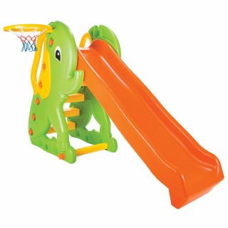 Tobogan Pilsan Elephant Slide orange green, Dimensiuni produs: 92 x 176 x 112 cm