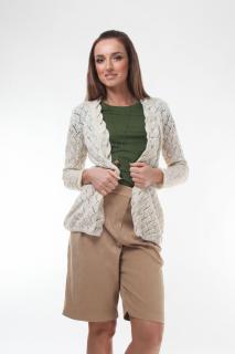 Cardigan dama tricotat Ivory