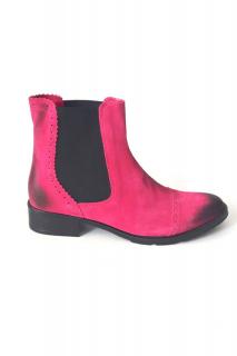 Ghete din piele Dana Fuchsia Vintage, 41