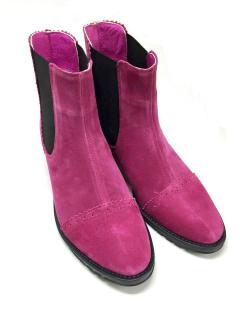 Ghete din piele Dana Fuchsia