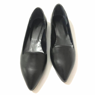 Loafers dama din piele naturala Black Merry