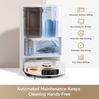 ,  Dreame L10s Ultra Gen2  aspirator robot 10.000Pa, MopExtend,   RoboSwing, DuoScrub,  , navigatie AI, statie automata (golire 3,2L, spalare, uscare mop), baterie 5200mAh, autonomie 240 min, control smart.