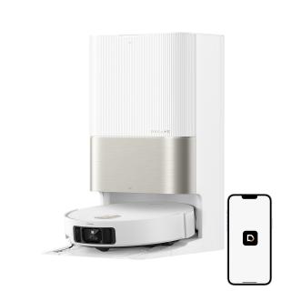 Dreame X50 Ultra Complete aspirator robot 7300Pa, mop dual cu ridicare, statie 4-in-1 (golire, spalare, uscare, reumplere), LDS+AI, baterie 6400mAh, autonomie 260 min, control smart + accesorii 1 an,