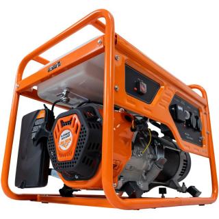 Generator curent electric Ruris r-power GE5500, 13 CP, 5500 W, 420 CC, 4 timpi, 2 prize, 220 V, AVR, pornire manuala, 25 l capacitate rezervor, benzina,5500ge2023