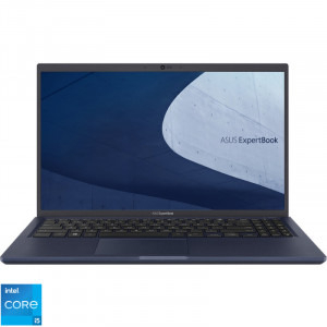 Laptop ASUS ExpertBook B1 B1500CBA-BQ1023, 15.6 inch, Intel Core i5-1235U, 4.7 GHz, 12 MB cache, 15 W, 8 GB RAM, 512 GB SSD, Intel Intel Iris Xe Graphics, Free DOS