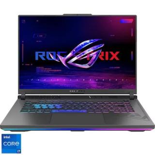 Laptop Gaming ASUS ROG Strix G16 G614JU-N4093 cu procesor Intel   Core,   i7-13650HX pana la 4.90 GHz, 16  , QHD+, IPS, 240Hz, 16GB DDR5, 512GB SSD, NVIDIA   GeForce RTX,   4050 6GB GDDR6 TGP 140W, No OS, Ec