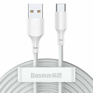 Cablu de Date USB la Type-C, Fast Charging 5A, 40W, 1.5m (set 2) Baseus (TZCATZJ-02) Alb