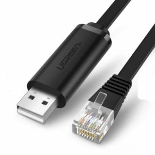 Cablu de Internet USB-A la RJ45 3m Ugreen (60813) Negru
