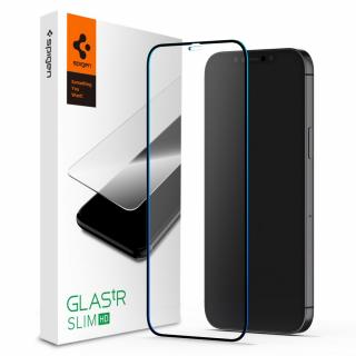 Folie pentru iPhone 12   12 Pro Spigen Glas.tR Slim Negru