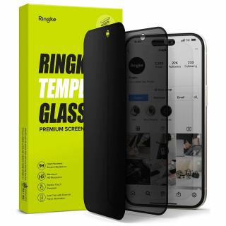 Folie pentru iPhone 15 Ringke Cover Display Tempered Glass Privacy