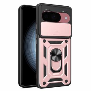 Husa Antisoc Google Pixel 9   9 Pro  cu Protectie Camera Roz TCSS