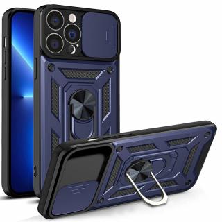 Husa Antisoc iPhone 13 Pro  cu Protectie Camera Albastru TCSS