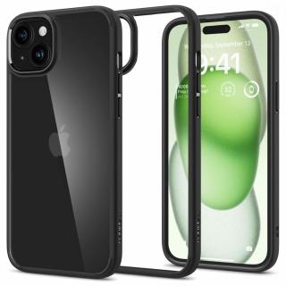 Husa antisoc iPhone 15 Plus Spigen Ultra Hybrid Matte Black