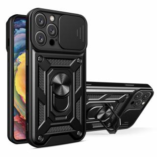 Husa Antisoc iPhone 16 Pro Max  cu Protectie Camera Negru TCSS