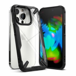 Husa antisoc protectie telefon pentru iPhone 14 Pro  Ringke Fusion X Negru