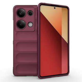 Husa antisoc Xiaomi Redmi Note 13 Pro 4G   Poco M6 Pro 4G Bordo TCHMS