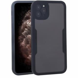 Husa iPhone 11 Pro 360 grade silicon TPU transparenta Negru