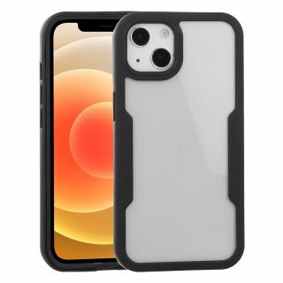 Husa iPhone 13 360 grade silicon TPU transparenta Negru