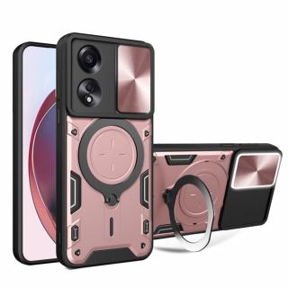 Husa Oppo A58 4G Antisoc cu Protectie Camera Roz Auriu TCGP