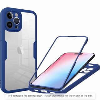 Husa Oppo A79 5G   OnePlus Nord N30 SE 360 grade silicon TPU transparenta Albastru