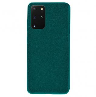 Husa Samsung Galaxy S20 Plus Sclipici Dark Green Silicon