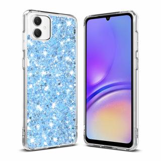 Husa silicon cu sclipici Samsung Galaxy A05 glitter Bleu TSG