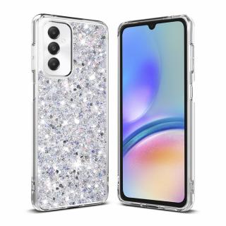 Husa silicon cu sclipici Samsung Galaxy A05s glitter Alb TSG