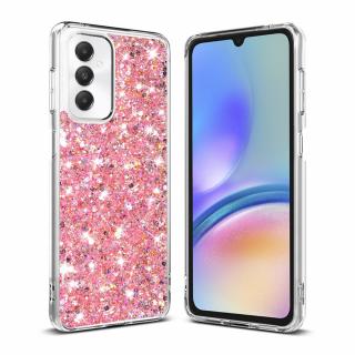 Husa silicon cu sclipici Samsung Galaxy A05s glitter Roz TSG