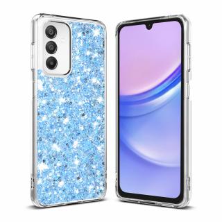 Husa silicon cu sclipici Samsung Galaxy A15 4G   A15 5G glitter Bleu TSG