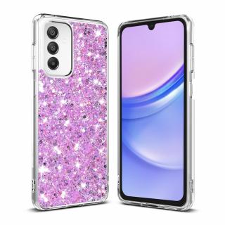 Husa silicon cu sclipici Samsung Galaxy A15 4G   A15 5G glitter Magenta TSG