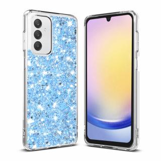 Husa silicon cu sclipici Samsung Galaxy A25 5G glitter Bleu TSG