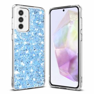 Husa silicon cu sclipici Samsung Galaxy A35 5G glitter Bleu TSG