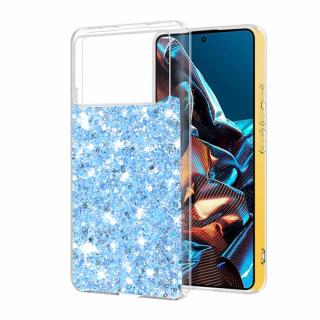 Husa silicon cu sclipici Xiaomi Poco X6 Pro glitter Bleu TSG