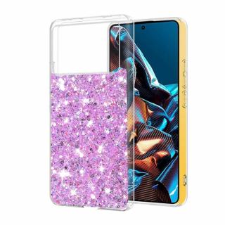 Husa silicon cu sclipici Xiaomi Poco X6 Pro glitter Magenta TSG