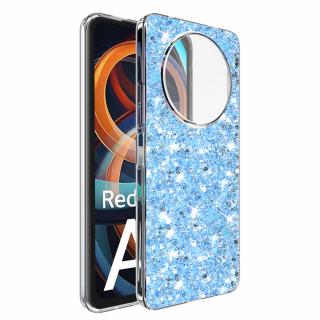 Husa silicon cu sclipici Xiaomi Redmi A3 glitter Bleu TSG