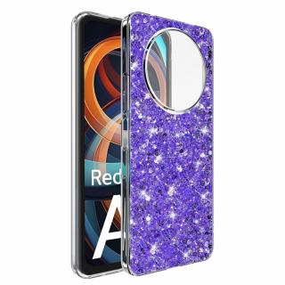 Husa silicon cu sclipici Xiaomi Redmi A3 glitter Mov TSG