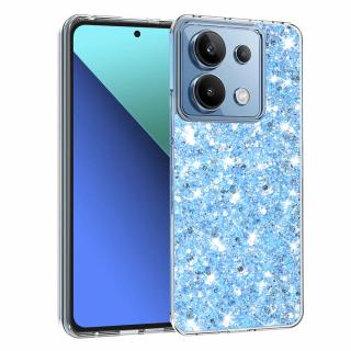 Husa silicon cu sclipici Xiaomi Redmi Note 13 4G glitter Bleu TSG