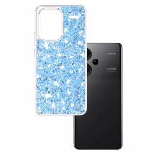 Husa silicon cu sclipici Xiaomi Redmi Note 13 Pro+ 5G glitter Bleu TSG