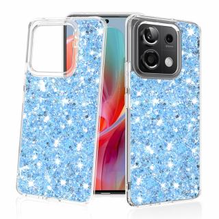 Husa silicon cu sclipici Xiaomi Redmi Note 13 Pro 5G   Poco X6 glitter Bleu TSG