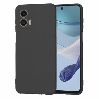 Husa spate Motorola Moto G53 Silicon Negru cu Microfibra SoftFlex