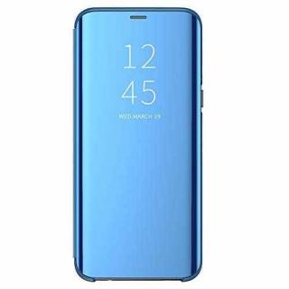 Husa Tip Carte Huawei P40 Lite E   Y7P Clear View Oglinda Albastru