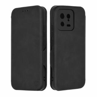 Husa Tip Carte Xiaomi 13 cu Flip Magnetic Negru TSWP