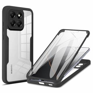 Husa Xiaomi 14 360 grade silicon TPU transparenta Negru